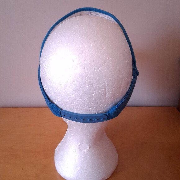 Damaged 1980s Blue Hostess Munchies Playing Baseball Sun Visor / Visor Hat - Picture 4 of 10